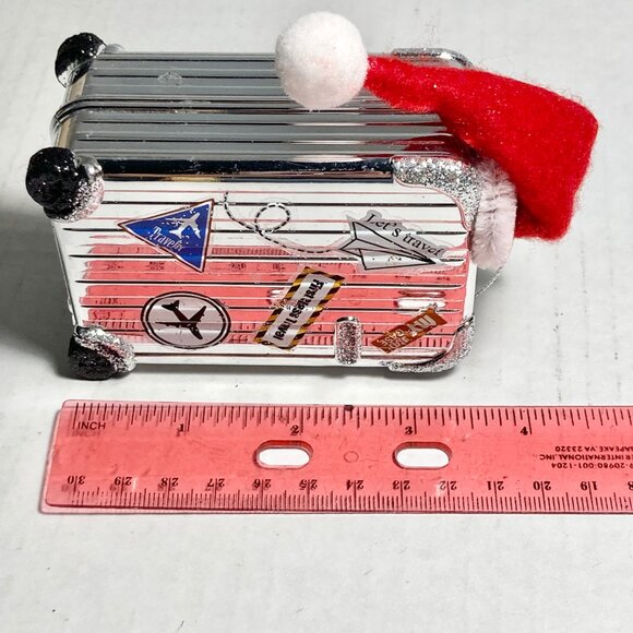 Luggage Suitcase Christmas Tree Ornament Travel Agent Stewardess Pilot Cruise - Picture 11 of 11